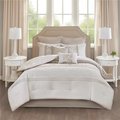 510 Design 510 Design 5DS10-0049 Lynda Embroidered Comforter Set; Neutral - Cal King - 8 Piece 5DS10-0049